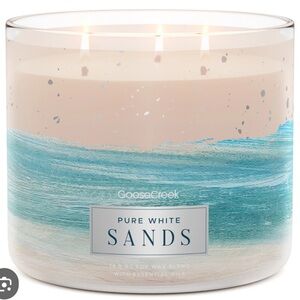 🏖️🌞🏖️ PURE WHITE SANDS” GOOSE CREEK LARGE 3-WICK CANDLE❗️🏖️🌞🏖️